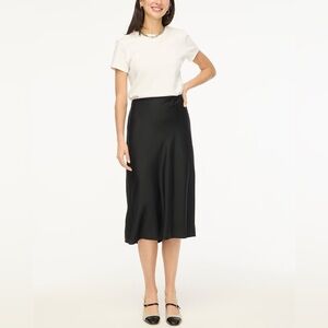 J.Crew Marco Black Slip Skirt